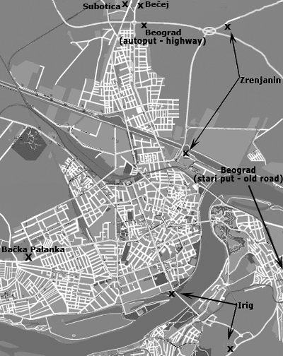 mapa novog sada sentandrejski put Novi Sad mapa novog sada sentandrejski put