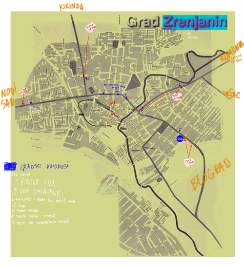 mapa zrenjanina Zrenjanin map mapa zrenjanina